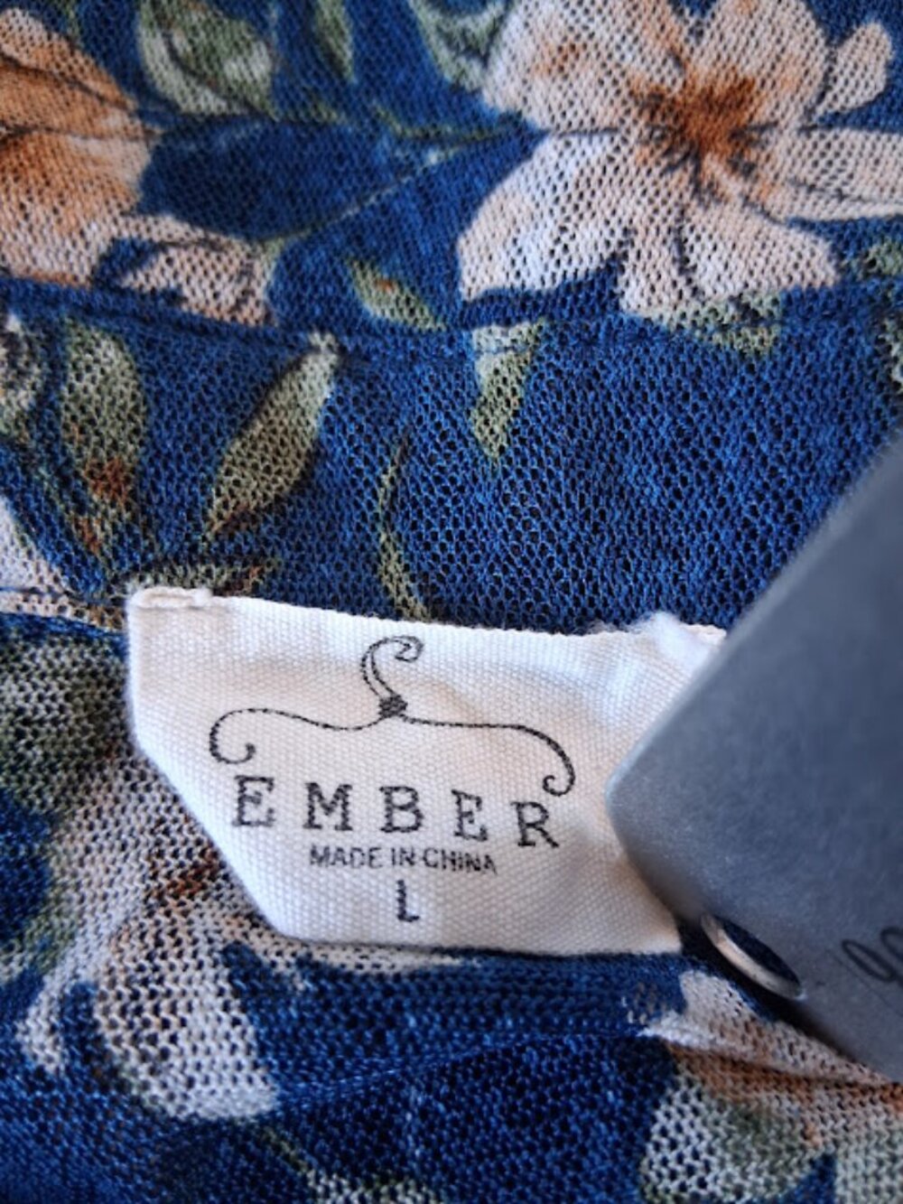 Ember women's size L multicolored floral cardigan - Picture 12 of 14